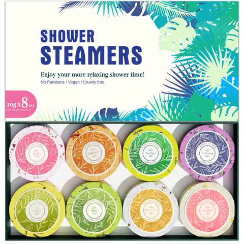 Shower Steamers Aromatherapy Gifts for Women – Shower Steamer with Essential Oils, Self Care Relaxation Home SPA, Eucalyptus & Lavender Shower Bombs for Mom Wife Birthday Gift