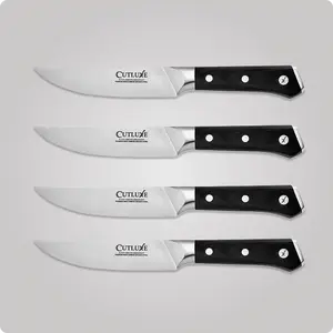 Cutluxe Straight Edge Steak Knives Set 4-Piece