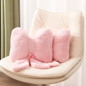 2 Pcs Car Neck Pillow Plush Butterfly Bow Car Headrest Pillow Comfortable Seat Neck Support Cute Car Head Rest Accessories for Driving Travel Driver Chair Girl Style Interior Decor(Pink) Car Seat Attachment Car Seat Covers