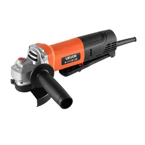 fathersdaygift VEVOR Angle Grinder, 4-1/2 Electric Grinder Power Tool, 8Amps 12000RPM High-Speed Corded Angle Grinders with 230 Adjustable Dust Guard for Metal Grinding, Cutting, Rust Removal (Disc Not Included)