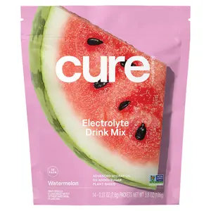 Cure Hydration Hydrating Electrolyte Mix, Watermelon, 14 Packets, 0.27 oz (7.6 g) Each