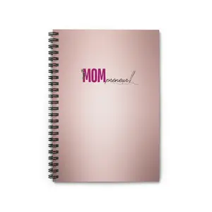 MOMpreneur rose gold Spiral Notebook - Ruled Line       Capture Your Hustle in Style