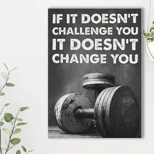 Framed Black And White Gym Wall Art Cool Fitness Workout Sign Poster Pictures Wall Decor Motivational Inspirational Quotes Canvas Prints Artwork Framed For Bedroom Living Room. Home Living Room Office Wall Decor, Perfect Gift And Wall Decoration, Room Dec