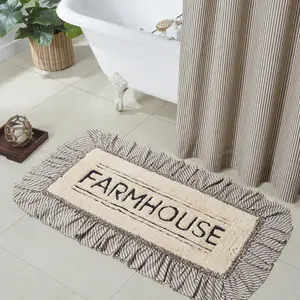 Farmstead Charcoal Bath Mat