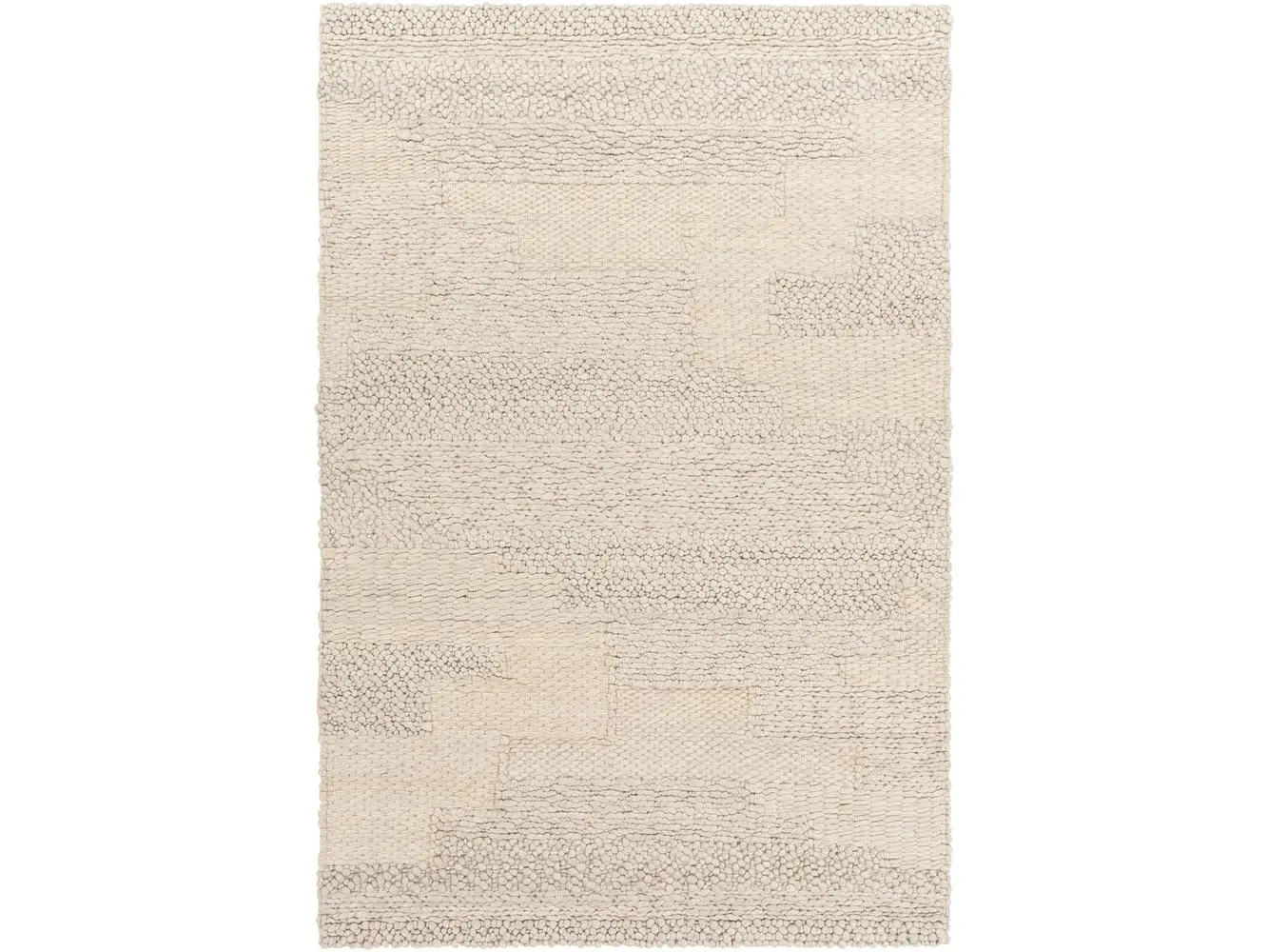 Livabliss ARV1003-1616 Indoor 18 in. Medium Pile Aravalli Area Rug, Hand Woven Braided Texture Wool Fiber Carpet