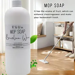 R&W Co. Highly Scented mop soap  (Concentrated Formula) nontoxic bot are enzyme powered wet multi surface floor cleaner active clean Deep Cleaning Washing Machine Multi-Surface Interior Car Foam Powerful Heavy Duty Stain Gel