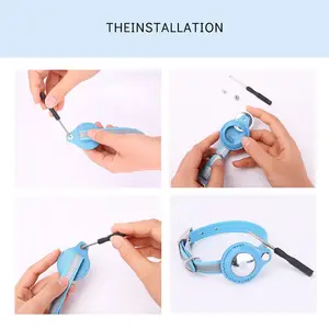 Airtag Case for Cat Collar with Protective Case for anti Lost Locator Tracker,Cat Accessories Reflective Necklaces for Cats Dog Does not apply