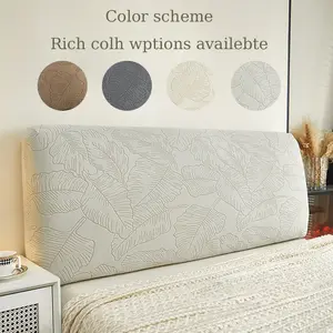 Comfortable Durable Bed Head Cover, Simple Jacquard Velvet Bed Head Cover, Dustproof Easy Install Full Wrap Bed Head Cover