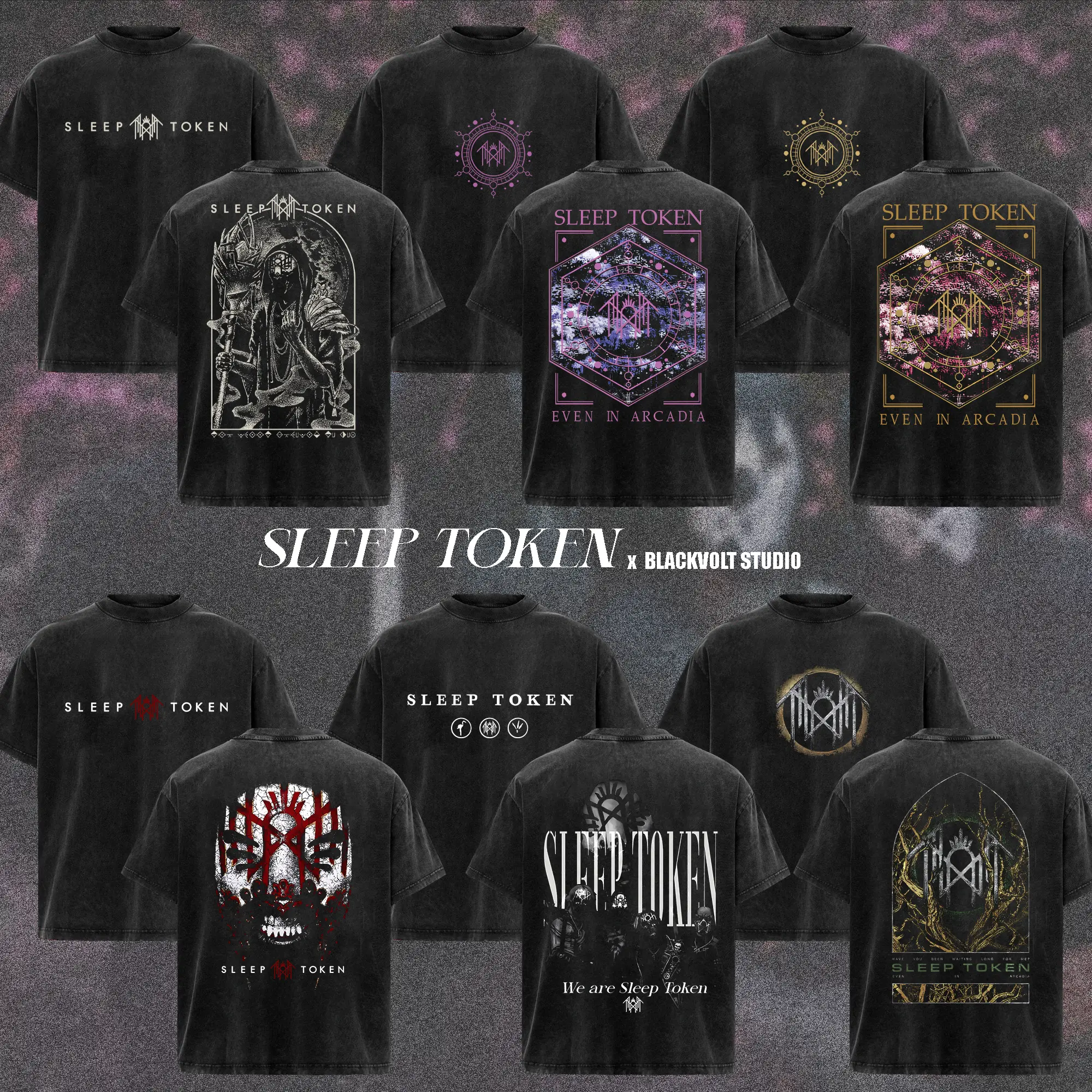 [COLLECTION] Sleep Token Band T-Shirt Collection, Dark Atmospheric Graphic Tee, Vessel Sleep Token T-Shirt, Mystical Sigil Artwork Shirt, Alternative Metal Band Merch, Gift for Sleep Token Fans, Unisex Merch for Men & Women