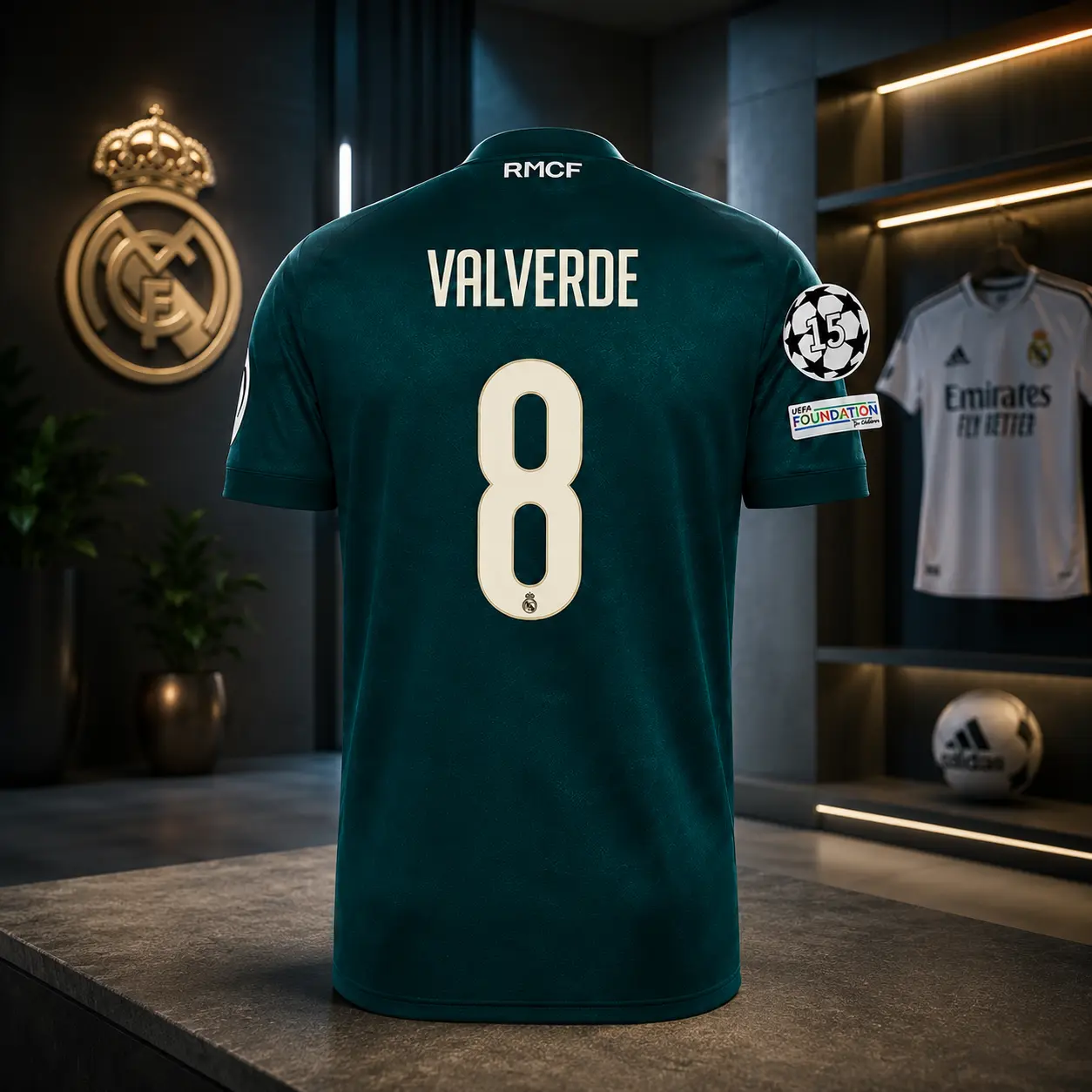 Unisex Valverde #8 2026/27 Away Football Jersey - Lightweight Performance Fan Apparel for Match Day Sportswear