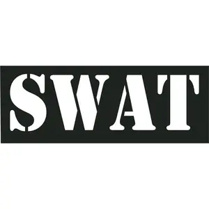 SWAT Patches Set with Hook Back (Two Pieces, Small & Large Patches)