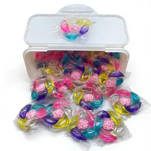 40 six-in-one laundry beads in a box-lasting fragrance, protective clothing and color protection, multi-purpose clothes cleaning agent, powerful stain removal, soft clothes, lasting fragrance suitable for home/travel/apartment, Laundry Scent Booster