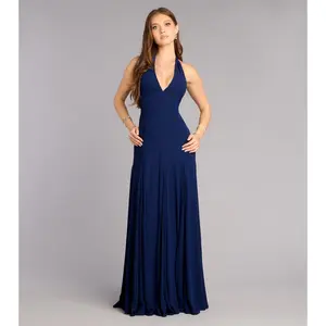 Julianna Chiffon Halter A-Line Formal Dress