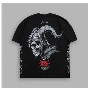 Darc Einherjar "Side By Side" Premium Tee in Black – Heavyweight American Streetwear Oversized Cotton Crewneck Graphic Tee