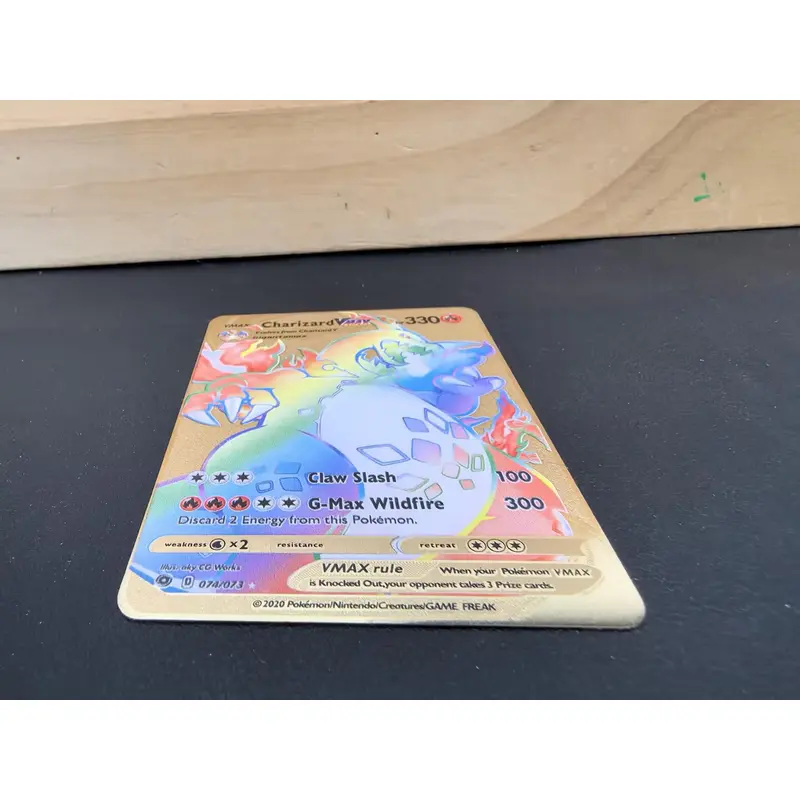 Charizard VMAX Rainbow Metal Card Collectible Gift Display - TikTok Shop Charizard VMAX Rainbow Metal Card Collectible Gift Display - TikTok Shop