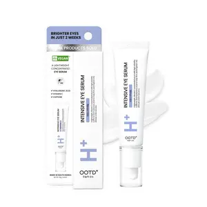 Korean Under Eye Serum for Dark Circles and Puffy Eye Bags, Hydrating & Firming Eye Care with Hyaluronic Acid, Vitamin C and Caffeine, Vegan Eye Serum (30g)