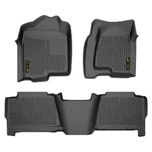 Floor Mats Fit For 1999-2006 Chevy Silverado/GMC Sierra Crew Cab TPE Liners Car Mats Car Accessories Truck Accessories
