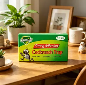 GREEN KILLER Roach Trap – Non-Toxic, Odorless & Strong Adhesion. Safe for Pets & Children, Effective Indoor Pest Control for Home and Garden