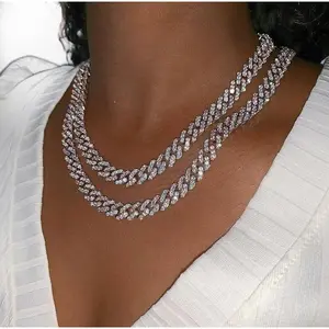 18” Diamond Cuban Link Chain Necklace