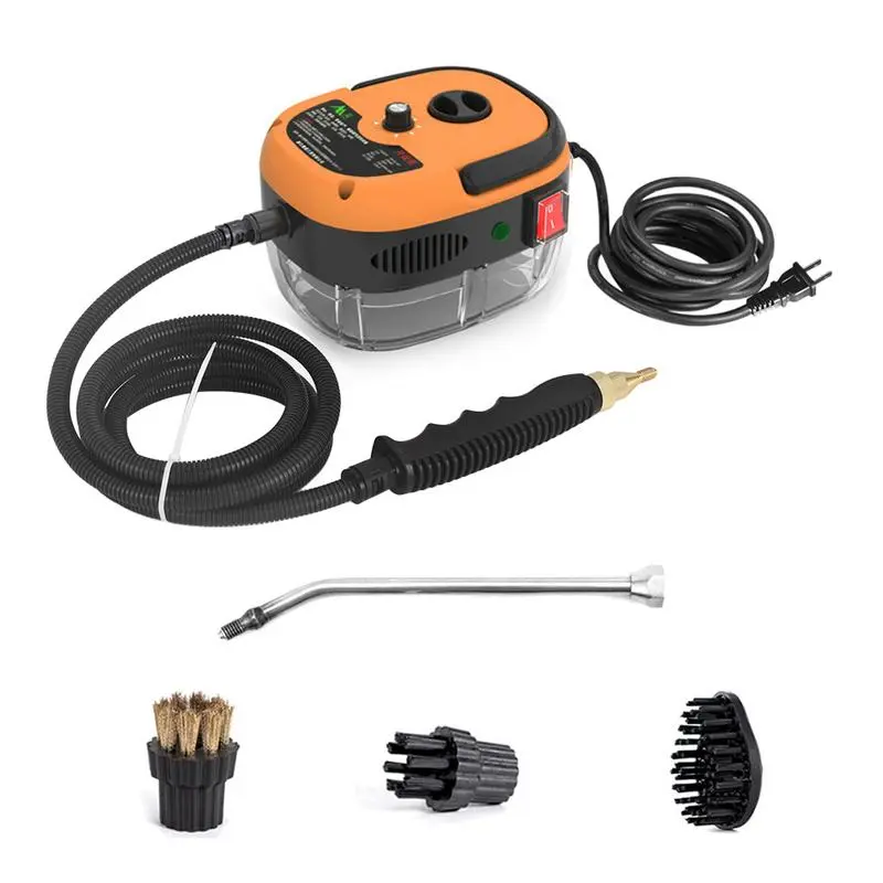 Adjustable Handheld Steam Cleaner - 1500W-2500W High-Temperature, High-Pressure Portable Multifunction Steamer with Brush Head for Floors, Bathrooms, Handheld Steam Cleaning