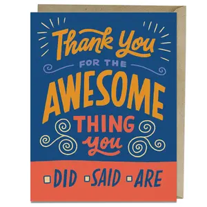 Awesome Thank You Card