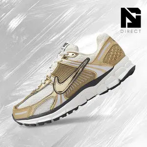 Nike Zoom Vomero 5 Metallic Gold (Women's)– Women's Lifestyle Sneakers – Shoes For Woman-Vintage-Spring & Summer-Inspired Running Shoes, Shock-Absorbing Comfort, Gym To Streetwear Casual Wear-back to school–HF7723 001