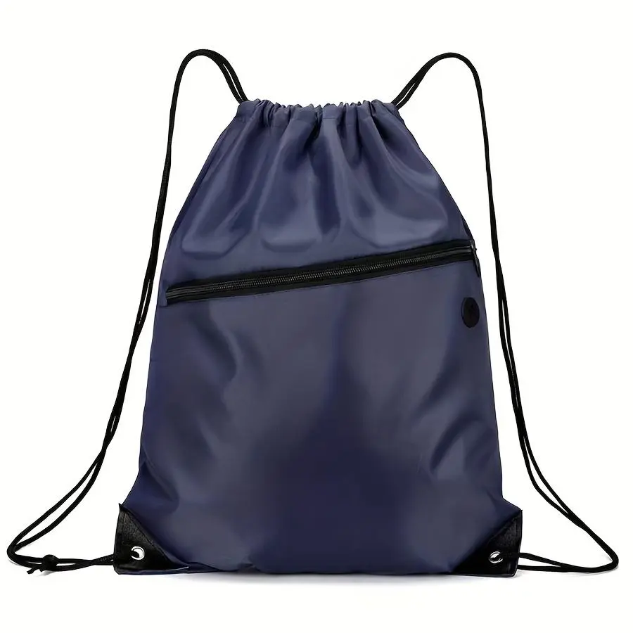 1pc Large Capacity Drawstring Bag, Backpack, Outdoor Sports Travel Bag, Toiletry Bag