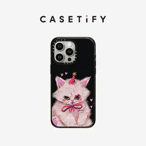 CASETiFY CLOWN KITTY iPhone 15/14 Series Phone Case MagSafe Impact / Impact - Black