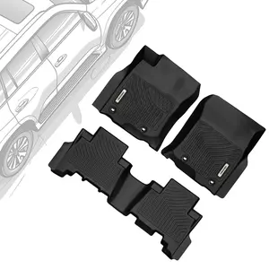 OEDRO Floor Mats Fit for 2013-2024 Toyota 4Runner Car Mats Includes 1st and 2nd Row Full Set Liners