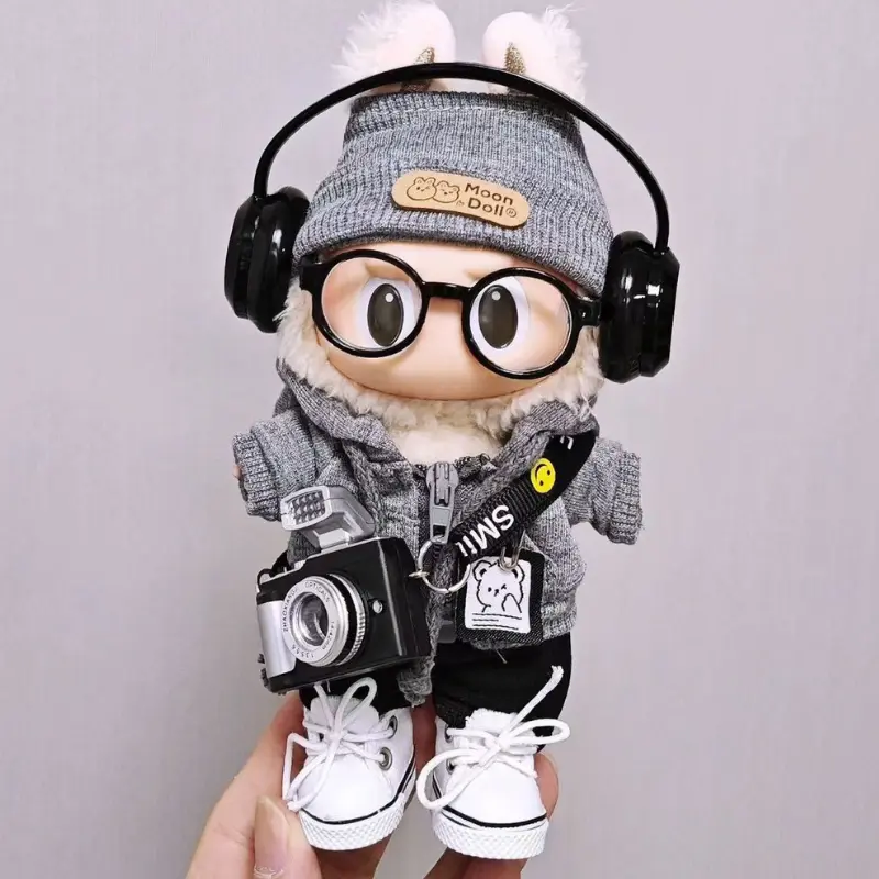Labooboo Doll Clothes Set - 7 Pack 17cm Doll Outfits with Accessories for Play & Display - High Quality Soft Durable Fabric - Perfect Gift for Kids & Collectors