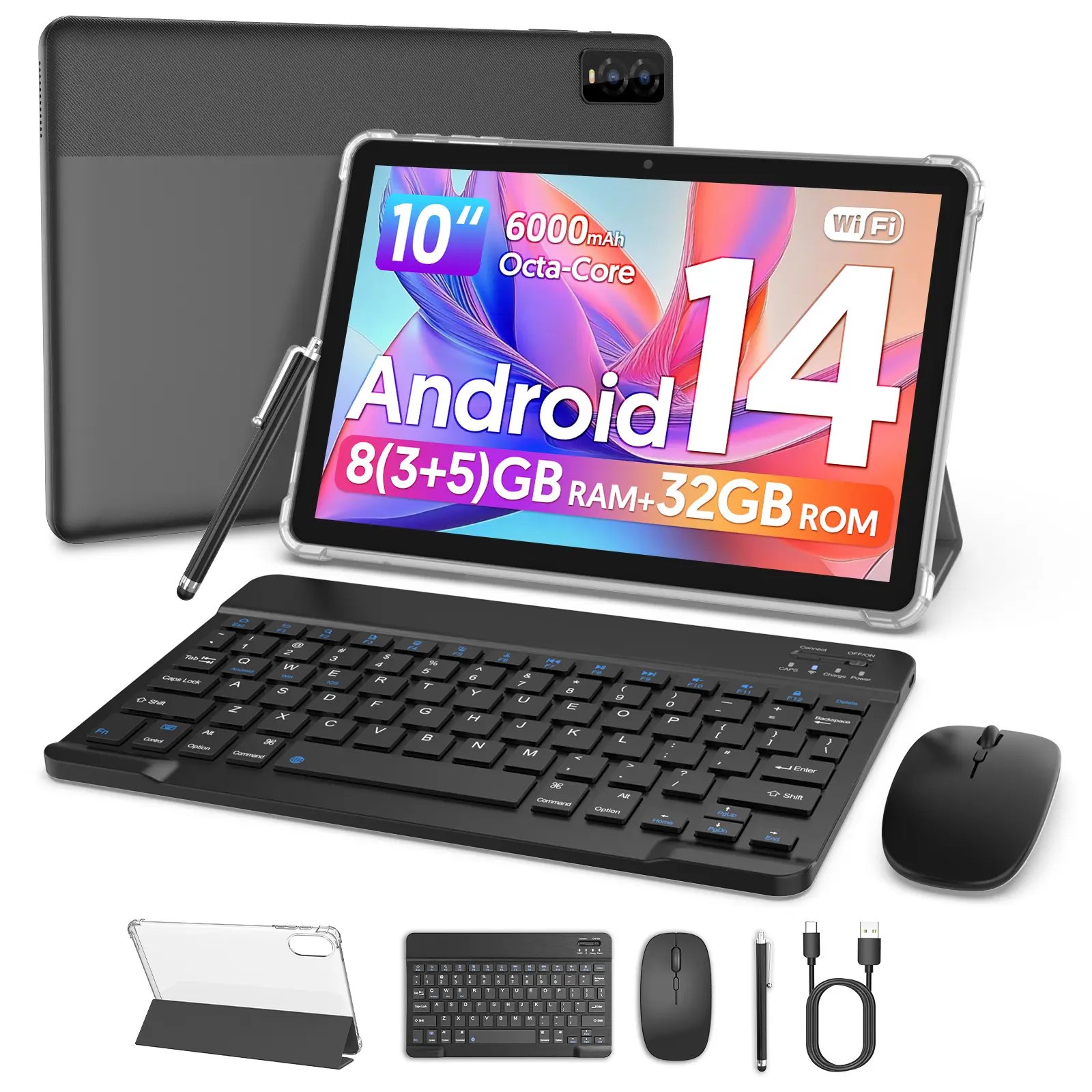 Black Tablet+ Black Keybaord Set