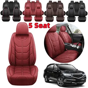Cushion Protector Car Seat Covers - PU Leather - Waterproof & Wear-Resistant - Full Coverage for Five-Seat Interior - Comfortable Seat Protection for Entire Vehicle