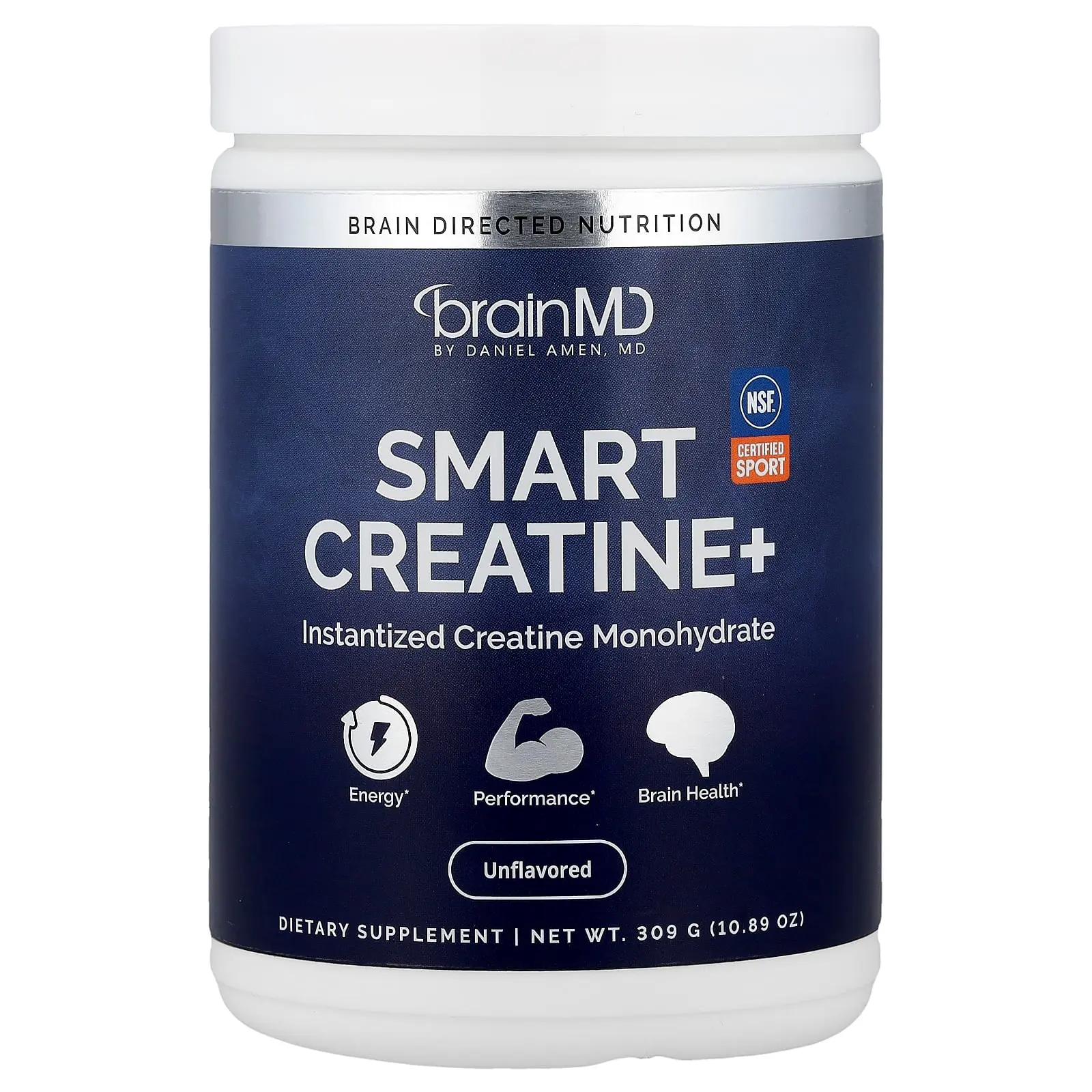 BrainMD Smart Creatine+, Unflavored, 10.89 oz (309 g)
