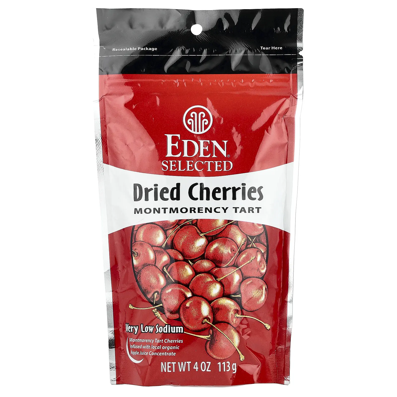Eden Foods Selected, Dried Cherries Montmorency Tart, 4 oz (113 g)