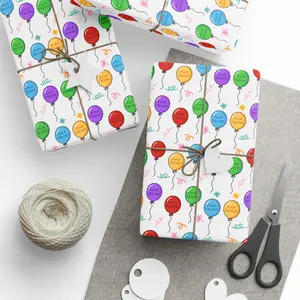 Subtle F*ck Trump Happy Birthday Balloon Wrapping Paper, Classic Party Gift Wrap, Funny Birthday Present, FDT Gift, Humor Gift Wrap Paper