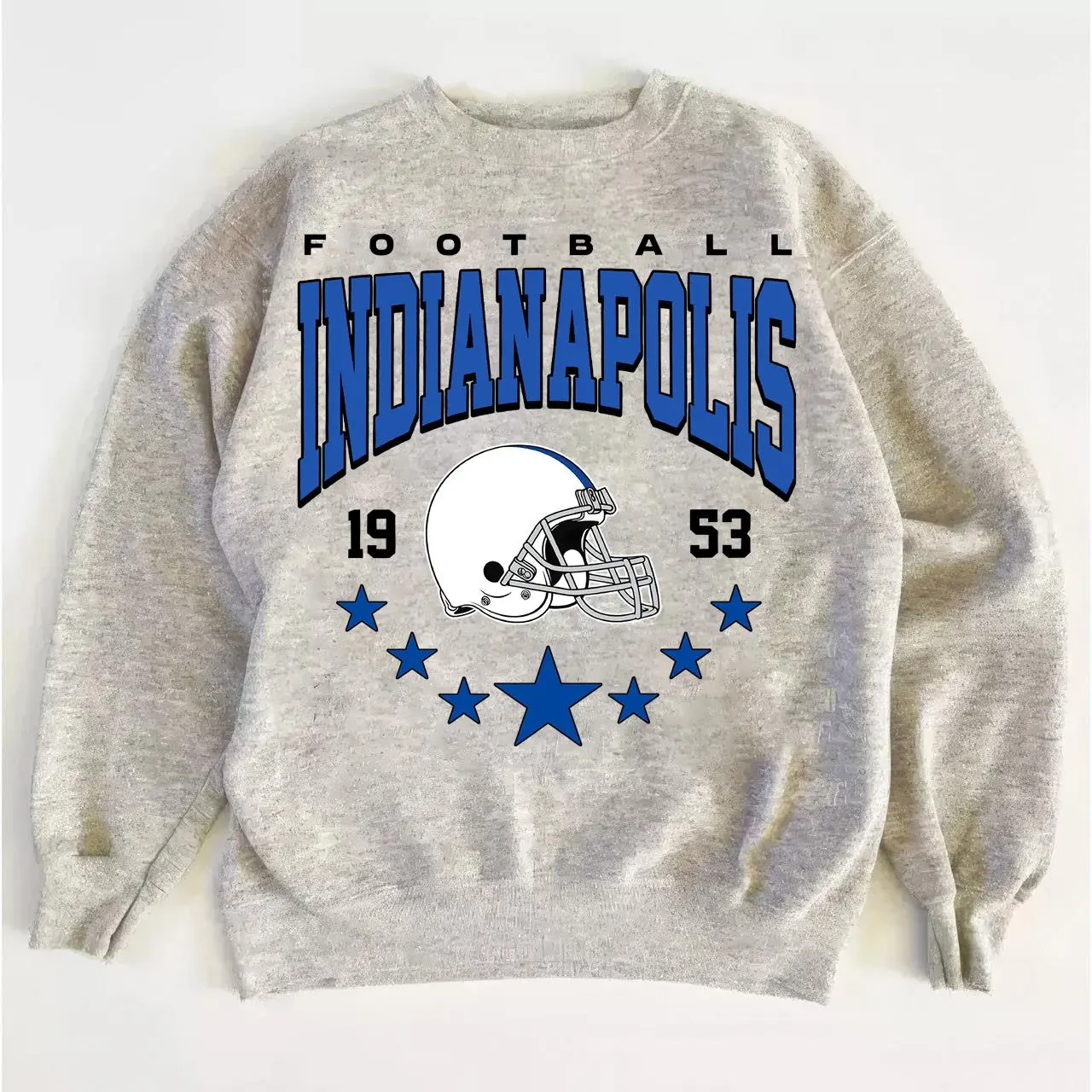 Colts Retro Football Sweatshirt, Vintage Casual Crewneck Gift
