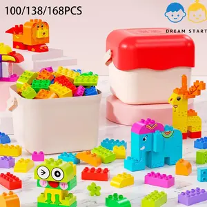 Large Building Blocks Set STEM Educational Constructor Set - Construction Toys for Kids -blocks for kids ages 3+，Brick Truck creati v e to ys