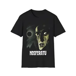 Nosferatu Classic Poster Tee, Vintage Horror Movie T-Shirt, Silent Film Fan Gift, Dracula Vampire Shirt, Gothic Cinema Lover Top