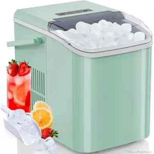 Ice Maker Machine for Kitchen Counter Use with Removable Basket and Ice ScoopC31EasyWearStudio