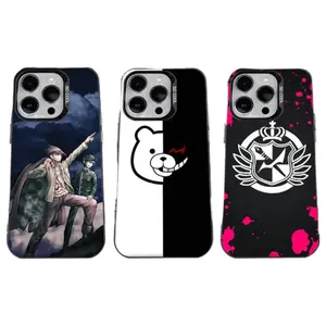Anime D-Danganronpa Phone Cases For iPhone 17 16 15 14 13 12 11 Promax Pro Air Plus Anti Fall Black Matte Hard Shockproof Protective Cover