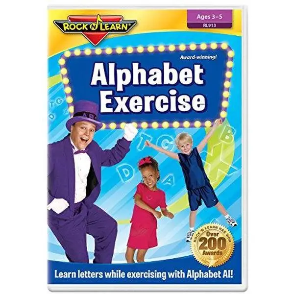 Used Rock 'N Learn Alphabet Fun Exercise DVD (Literature & Art, Educational Media)