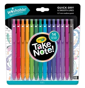 Crayola Take Note! Washable Gel Pen Set, 14 Count CRAYOLA