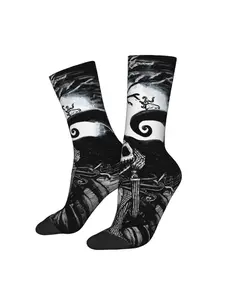 1 Pair Hip Hop Retro Pumpkin Scream Crazy Men's compression Socks Unisex Harajuku Pattern Printed Funny Novelty Happy Crew Sock
