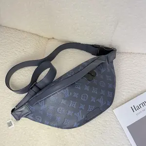 Pre-owned Louis Vuitton Blue Monogram Discovery Bumbag Canvas 2019 16
