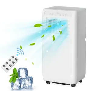 8000 BTU Portable Air Conditioner, AC Unit Cool Up to 300 Sq.Ft with Remote, 4-In-1 Portable AC, Dehumidifier, Fan, Heating, Standing Floor Air Conditioner for Bedroom