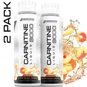 Cutler Nutrition 2 Pack Multi Flavor Carnitine Liquid 3000 Energy Sport Beverage Drink Variety Pack US Edition