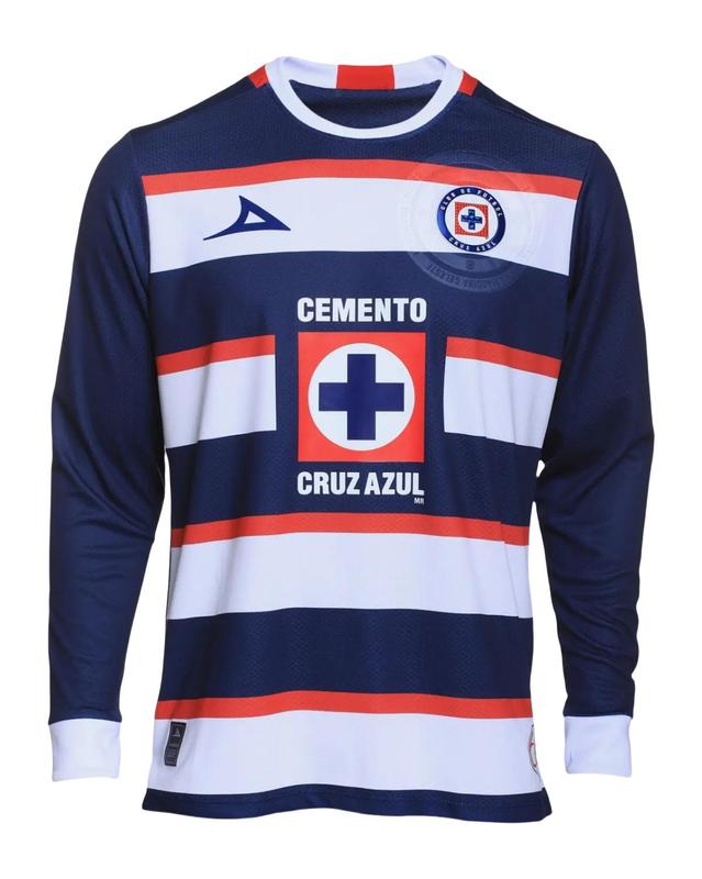 Cruz Azul Away Goalkeeper Kit Fan Edition Adult Long-Sleeve Breathable Quick-Dry Soccer Jersey LIGA MX 2024-25
