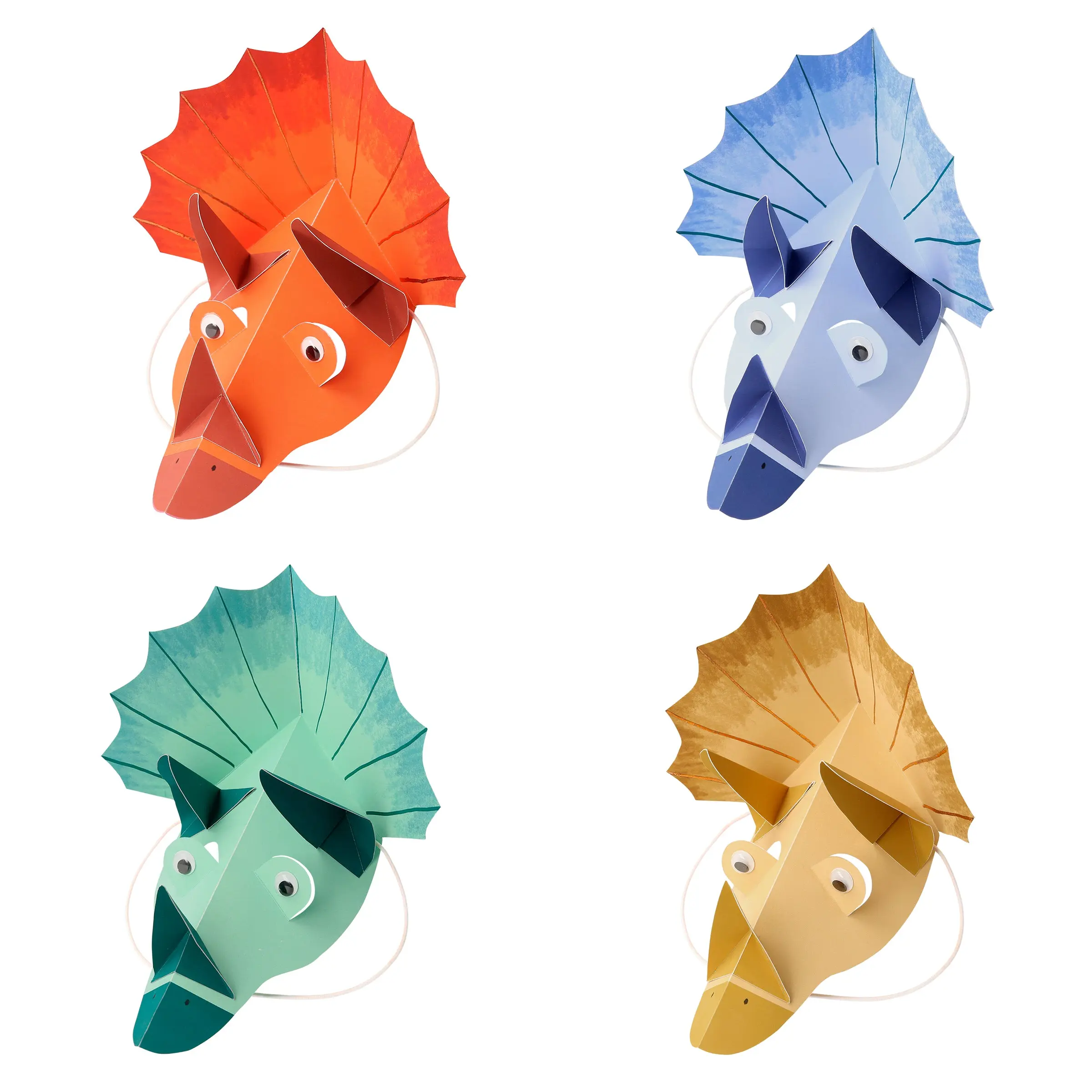 Dinosaur Party Hats (x 8)