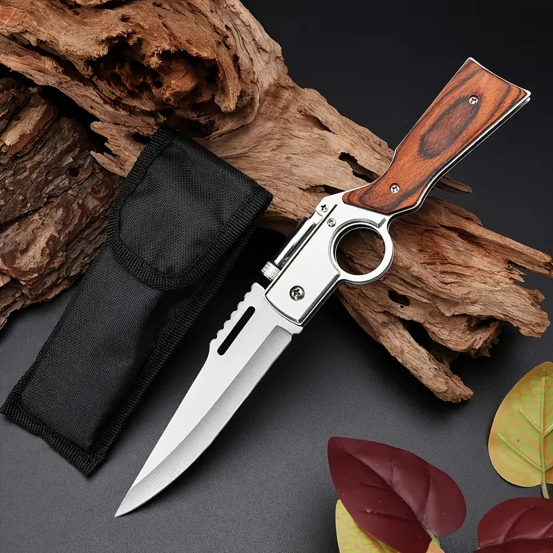 AK47 Pocket Folding Knife, 5C13Mov Stainless Steel,Security Lock,Men's Gift,Suitable for Camping,Hunting,Outdoor Survival,Emergency Situations and EDC