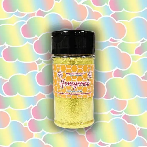 The Glitter Guy High Quality Honeycomb Glitter Bottle Shaker - Hand-Mixed Blend, Easy-to-Clean Nail Art Decoration Accessory, High Quality Glitter